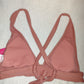 Xhilaration Juniors' Ribbed Bikini Top Rose Size XL(12-14)