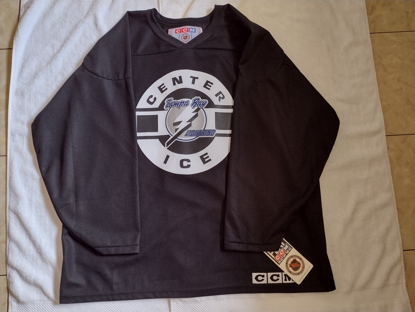 Vintage Tampa Bay Lightning Center Ice Jersey by CCM Size XL