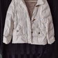 Women's Pre-Owned Puffer Jacket with Hood by Tommy Hilfiger White Size XL