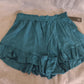 Women's Wild Fable Frilled Shorts Size M Dark Teal Blue