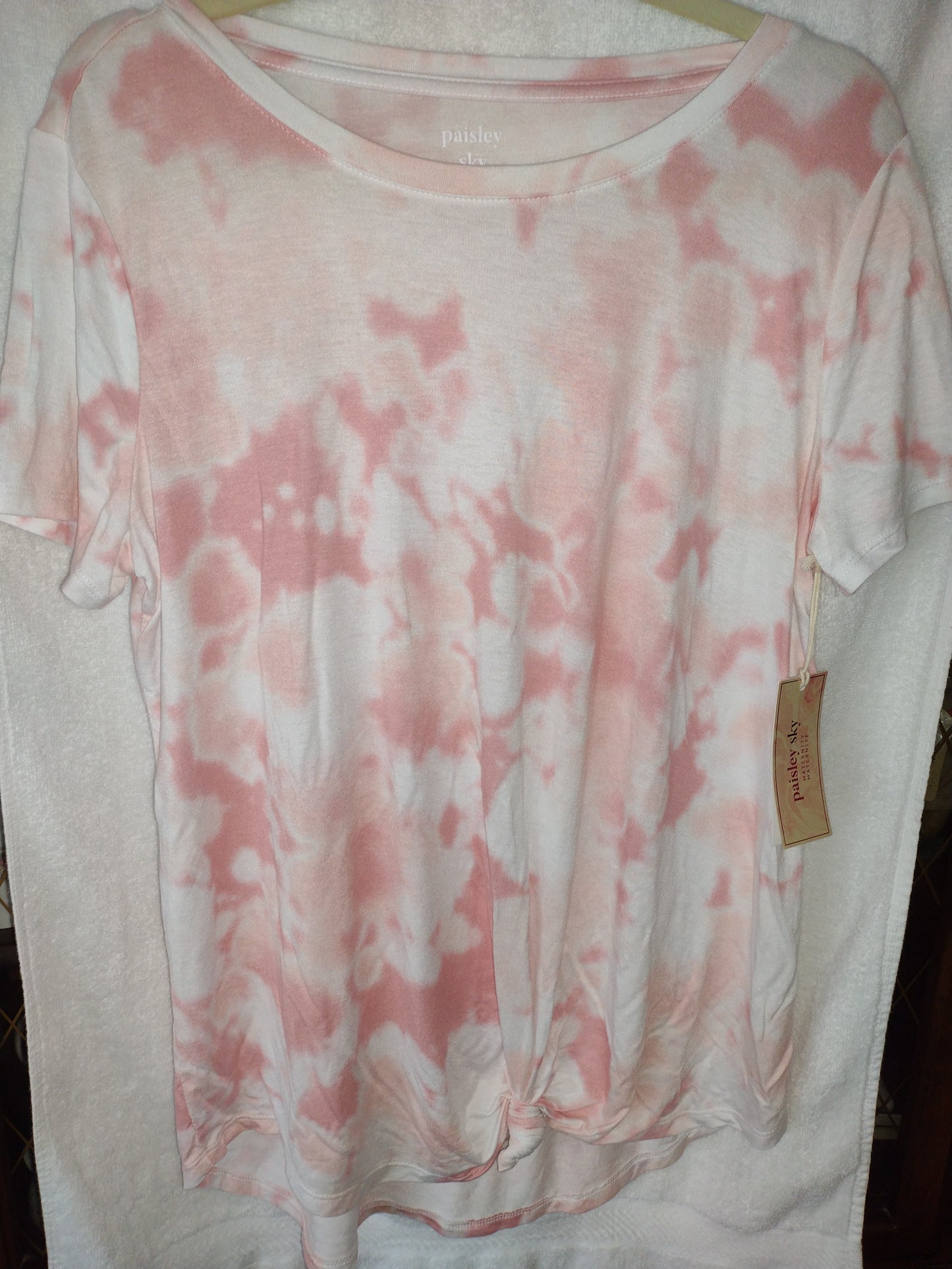 Tie-Dye Maternity Top by Paisley Sky Size M