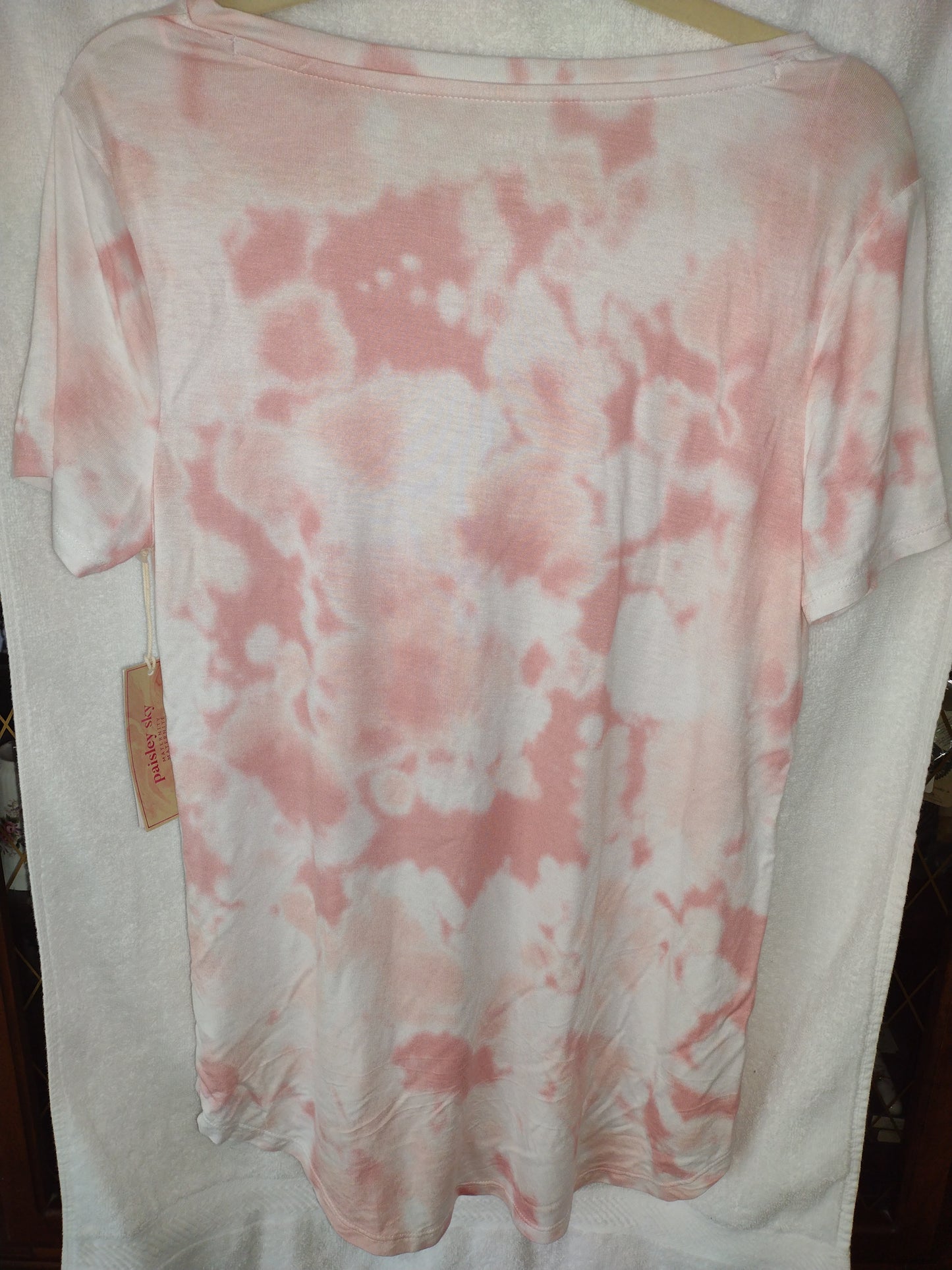 Tie-Dye Maternity Top by Paisley Sky Size M