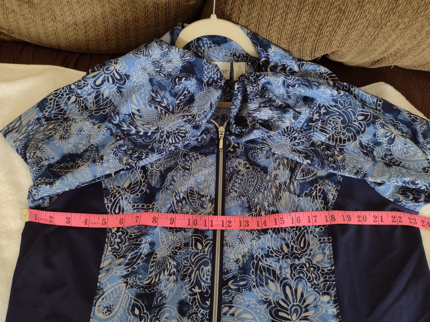 Women's Pre-Owned Zenergy by Chico's Paisley Jacket Size 3/XL