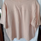 Women's Boxy Fit Cropped T-Shirt Pink Size XXL