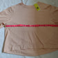 Women's Boxy Fit Cropped T-Shirt Pink Size XXL