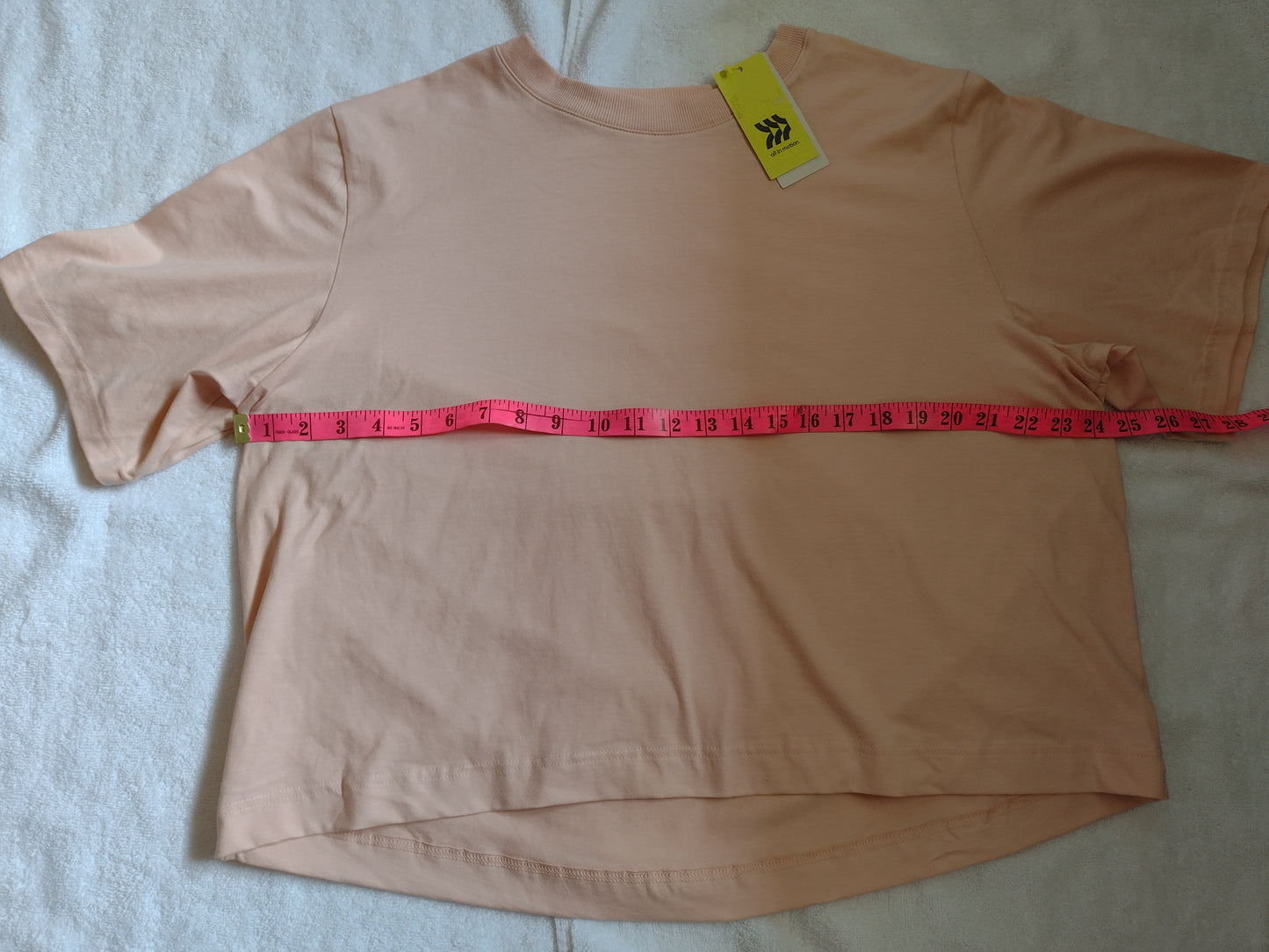 Women's Boxy Fit Cropped T-Shirt Pink Size XXL