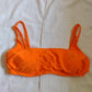 Xhilaration Juniors' Orange Terry Bikini Top Size L(8-10)