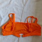 Xhilaration Juniors' Orange Terry Bikini Top Size L(8-10)