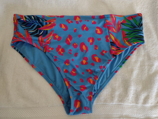 Tabitha Brown High Waist High Cut Cheeky Bikini Bottoms Size 1X(16W-18W)