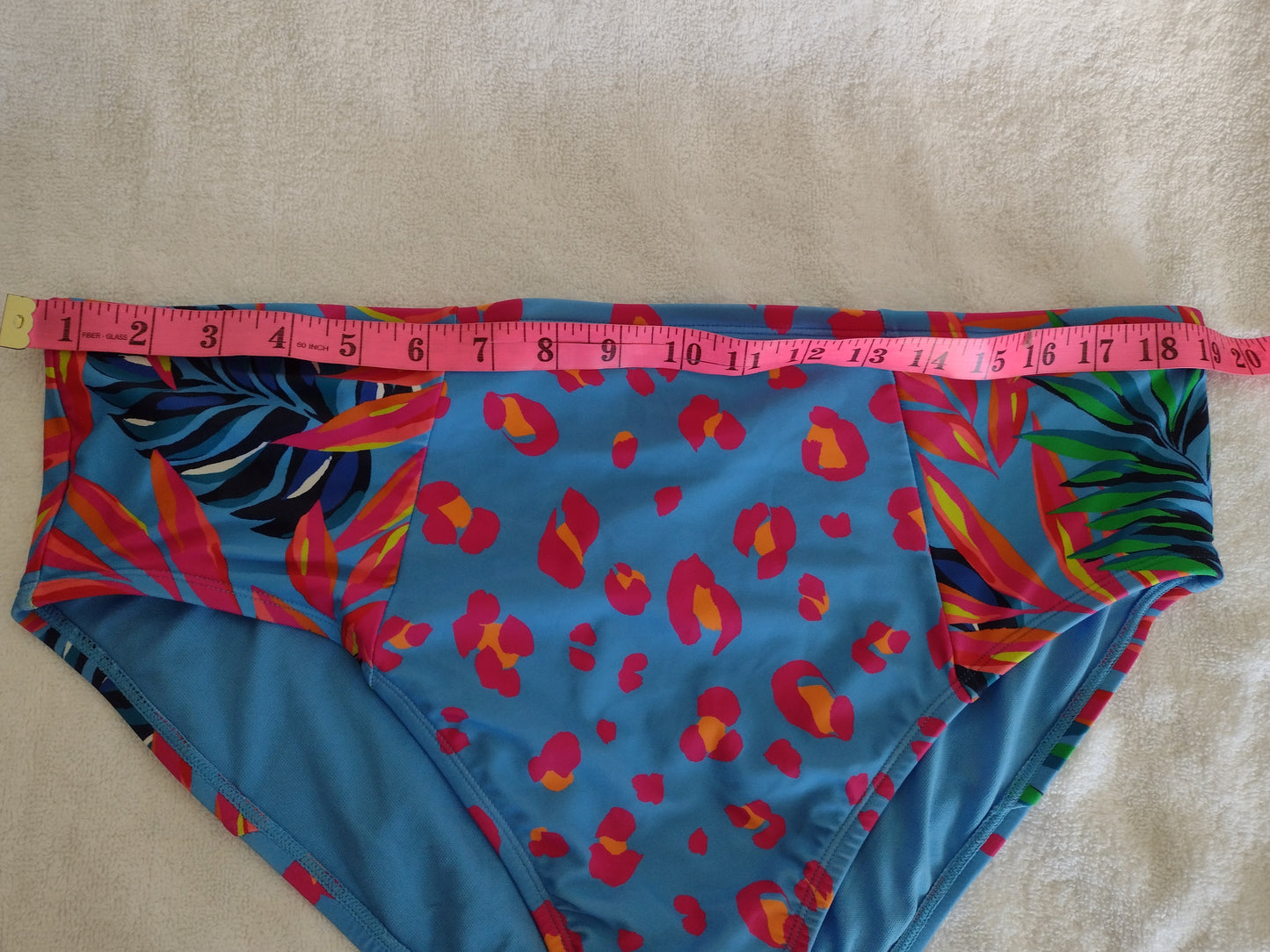 Tabitha Brown High Waist High Cut Cheeky Bikini Bottoms Size 1X(16W-18W)