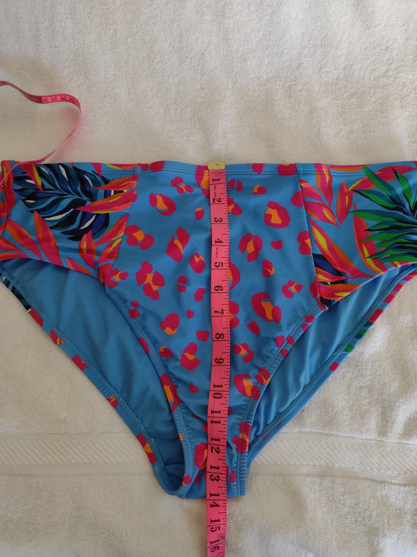 Tabitha Brown High Waist High Cut Cheeky Bikini Bottoms Size 1X(16W-18W)