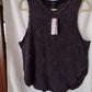 Women's Wild Fable Tank Top Washed Black Size M