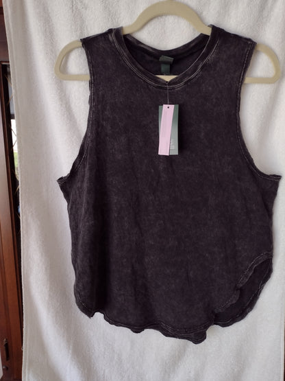 Women's Wild Fable Tank Top Washed Black Size M