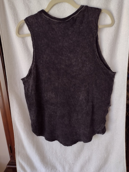 Women's Wild Fable Tank Top Washed Black Size M