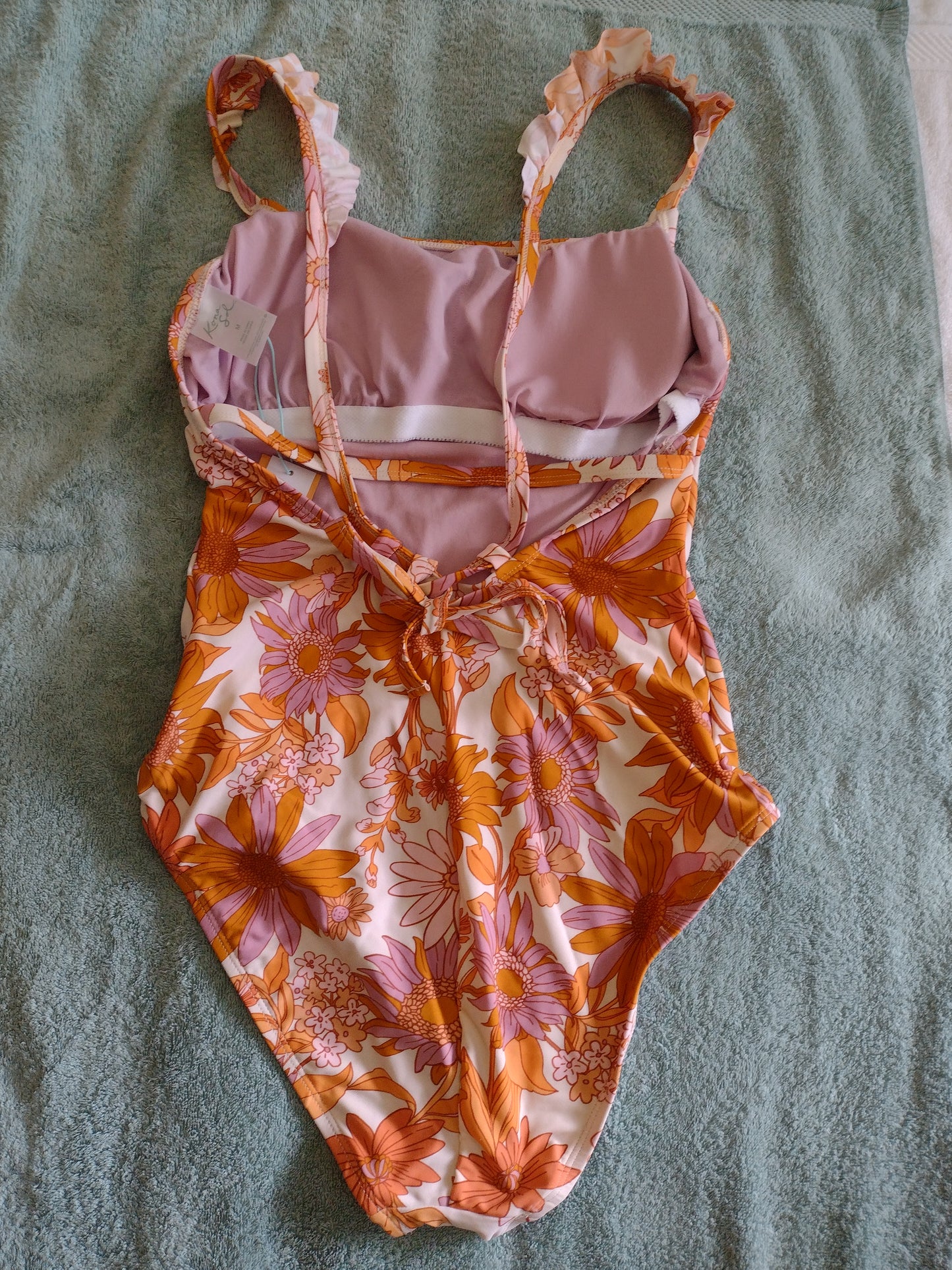 Women's One-Piece Medium Coverage Swimsuit by Kona Sol Size M(8-10)