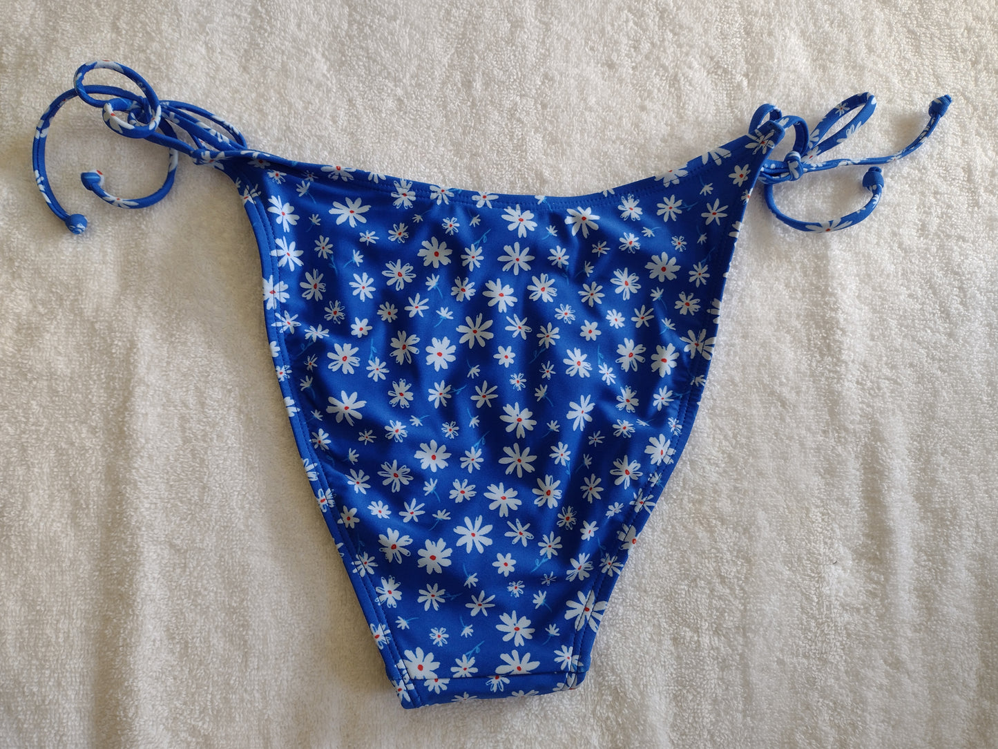 Xhilaration Juniors' Bikini Bottoms Sizes XS, S, M, L, XL Blue with Floral Pattern