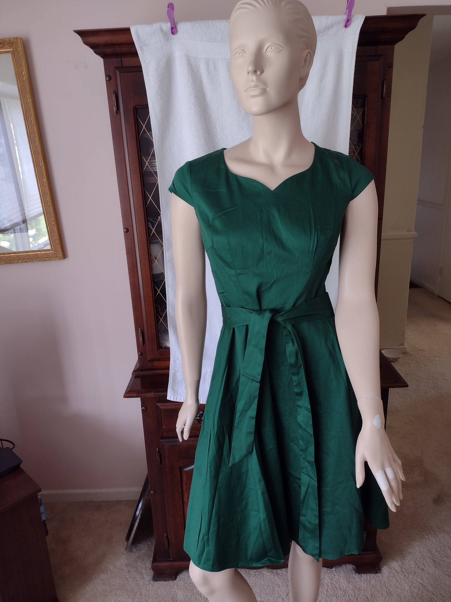 Women's Dark Green Dress by Dress Tales Size S