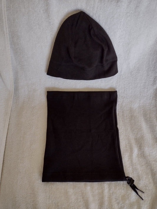 2Pcs. Set Knit Beanie Hat & Balaclava for Hiking