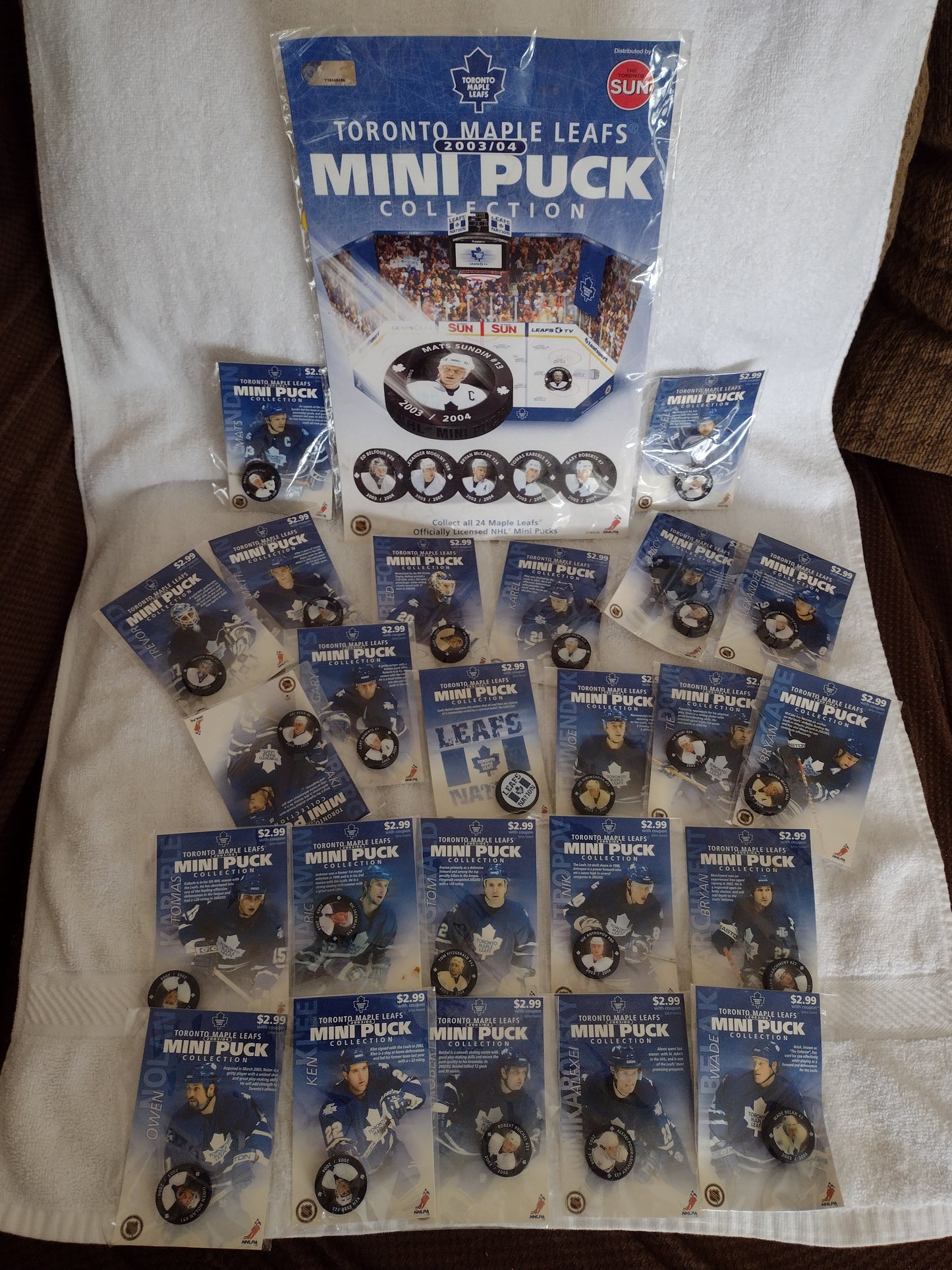 Toronto Maple Leafs 2003/04 Mini Puck Collection Set