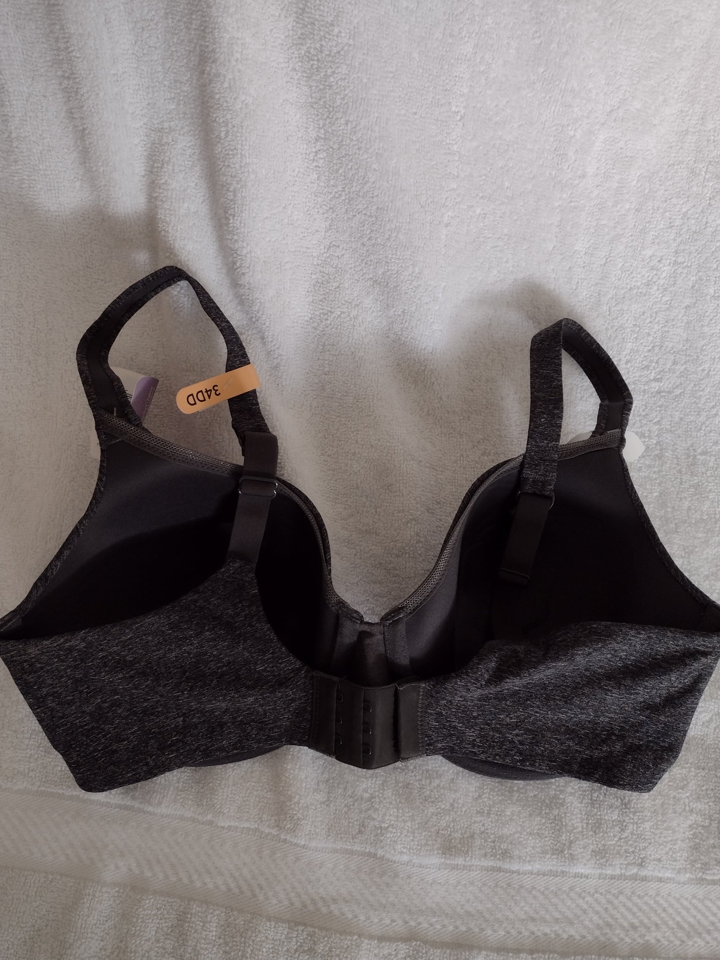 Hanes Comfort Bra Size 34DD Gray