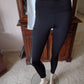 Women's Mesh Leggings with Pockets Size S Black