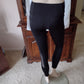 Women's Mesh Leggings with Pockets Size S Black