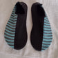 Women's Unbranded Water Shoes half Black half Stripe Size 10