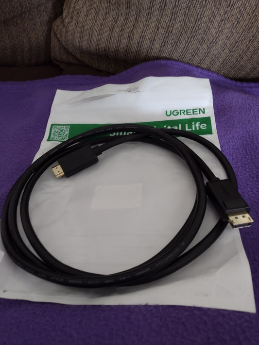 4K Display Port to HDMI Cable 2M by Ugreen