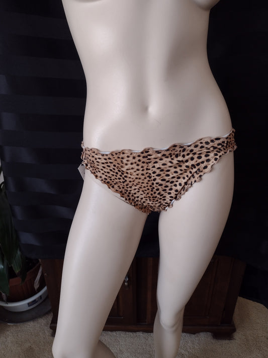 Women's Low Rise Frill Bikini Bottoms Sizes S, M, XL