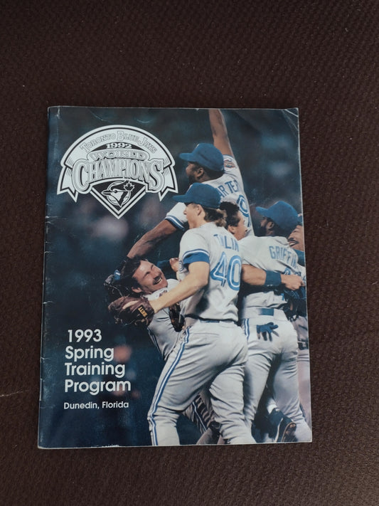1993 Blue Jays Training Program Dunedin