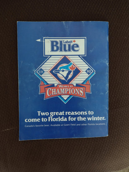 1993 Blue Jays Training Program Dunedin