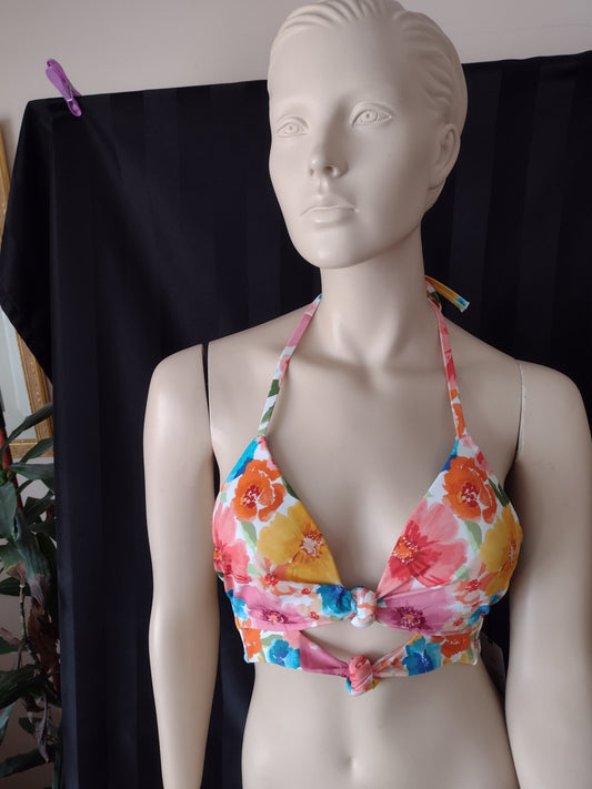 Women's Floral Double Knot Bikini Top by Shade & Shore 32B, 34B, 34C, 34D, 34DD, 36B, 36DD, 38D, 38DD