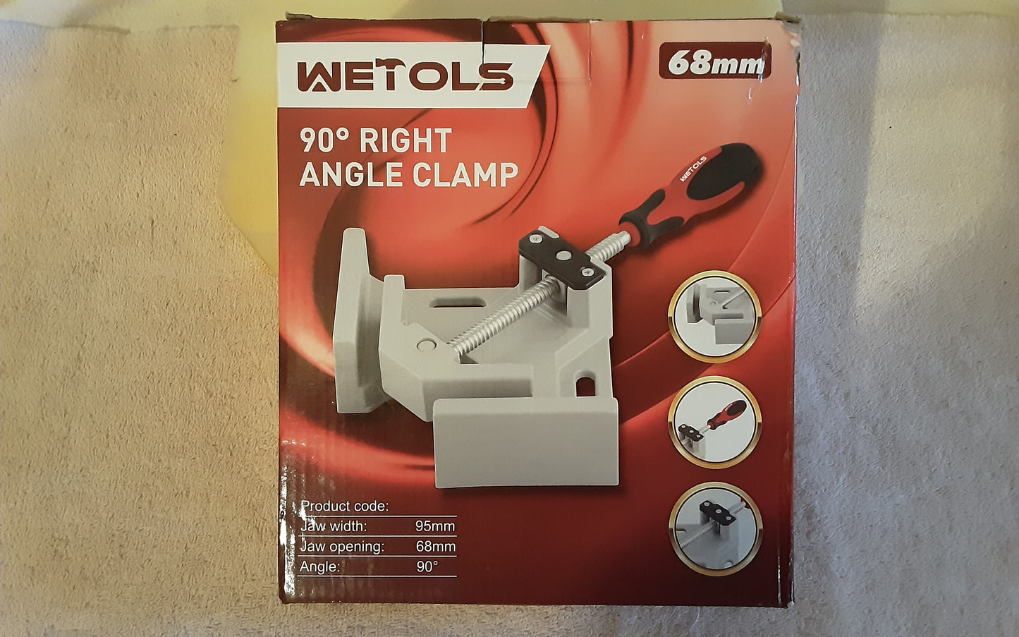 90 Degree right angle clamp by Wetols