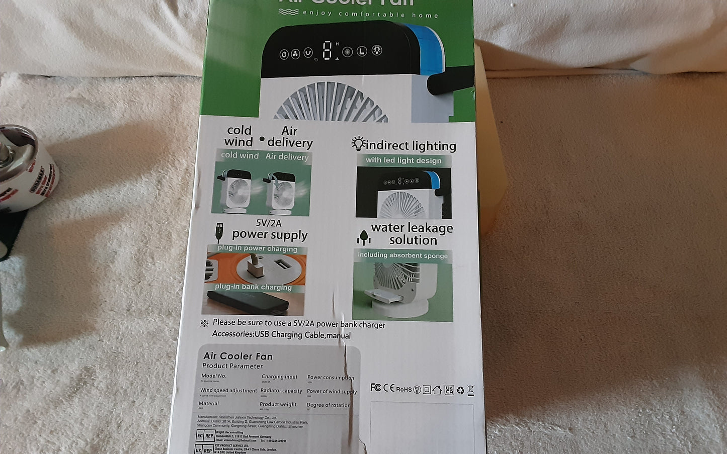 Portable Air Cooler Fan