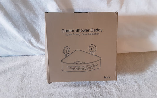 Suction cup corner shower caddy