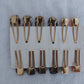 12pc. Acrylic Fashion Hair Clips/Barrette