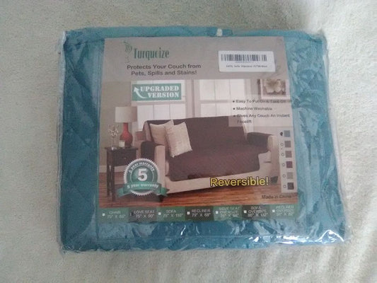 Reversible Water Repellent Love Seat Slipcover 75" x 90"