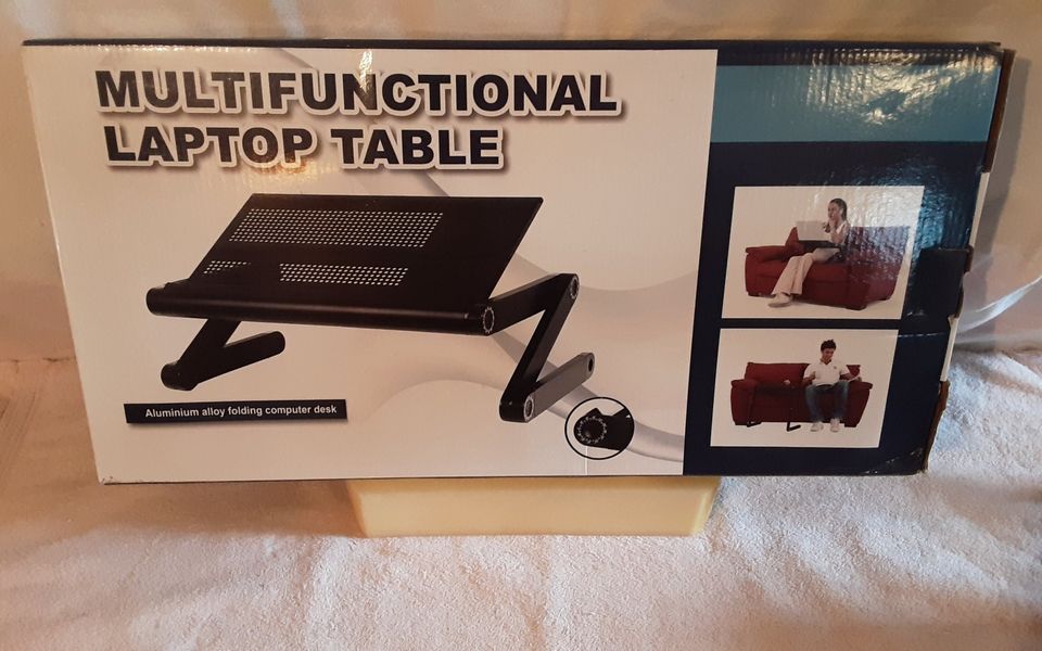 Multifunctional Laptop Table Holds Up to 17" Laptop