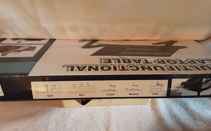 Multifunctional Laptop Table Holds Up to 17" Laptop