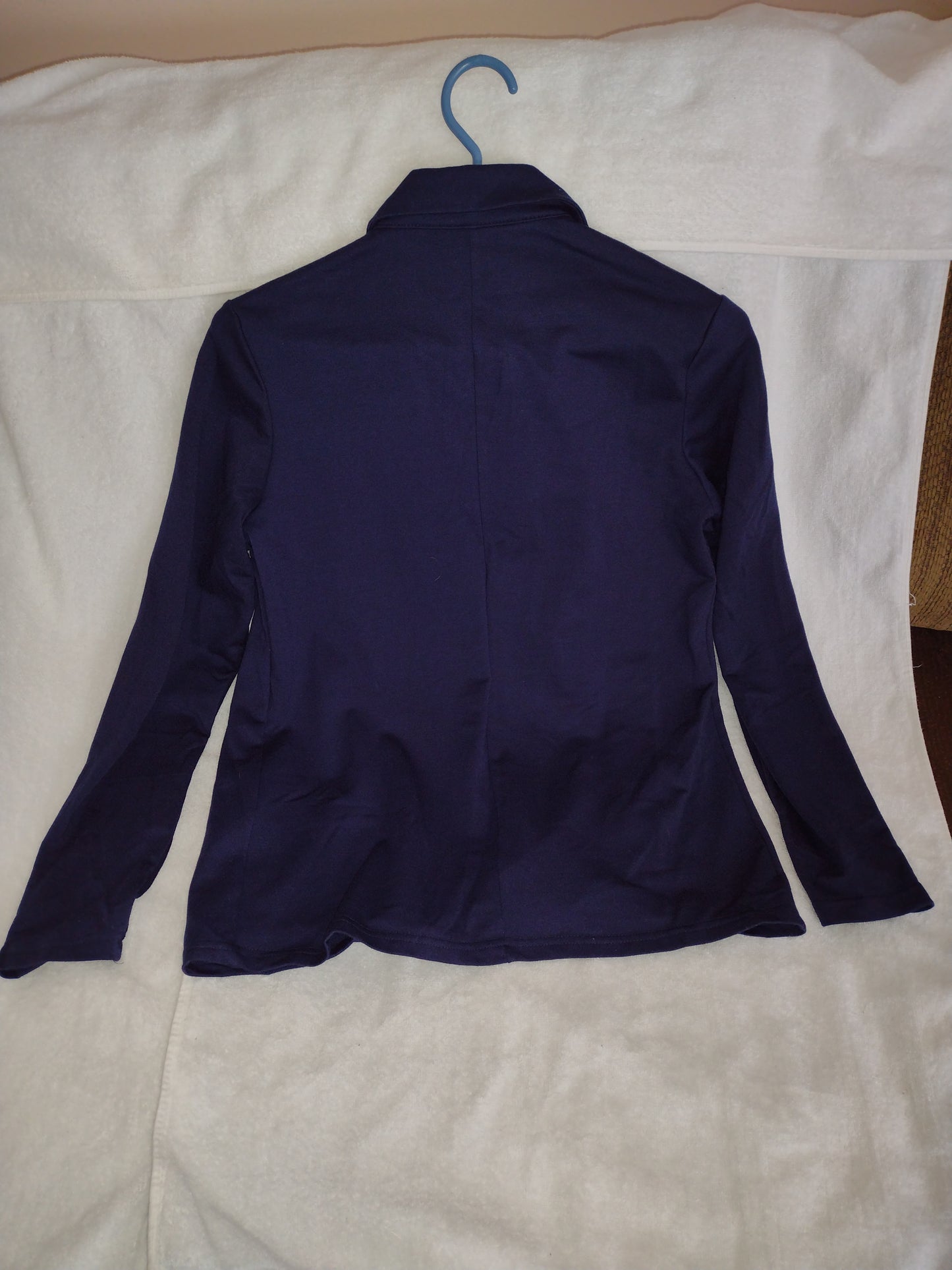 Women's Casual Open Front Blazer by Meaneor Navy Size S