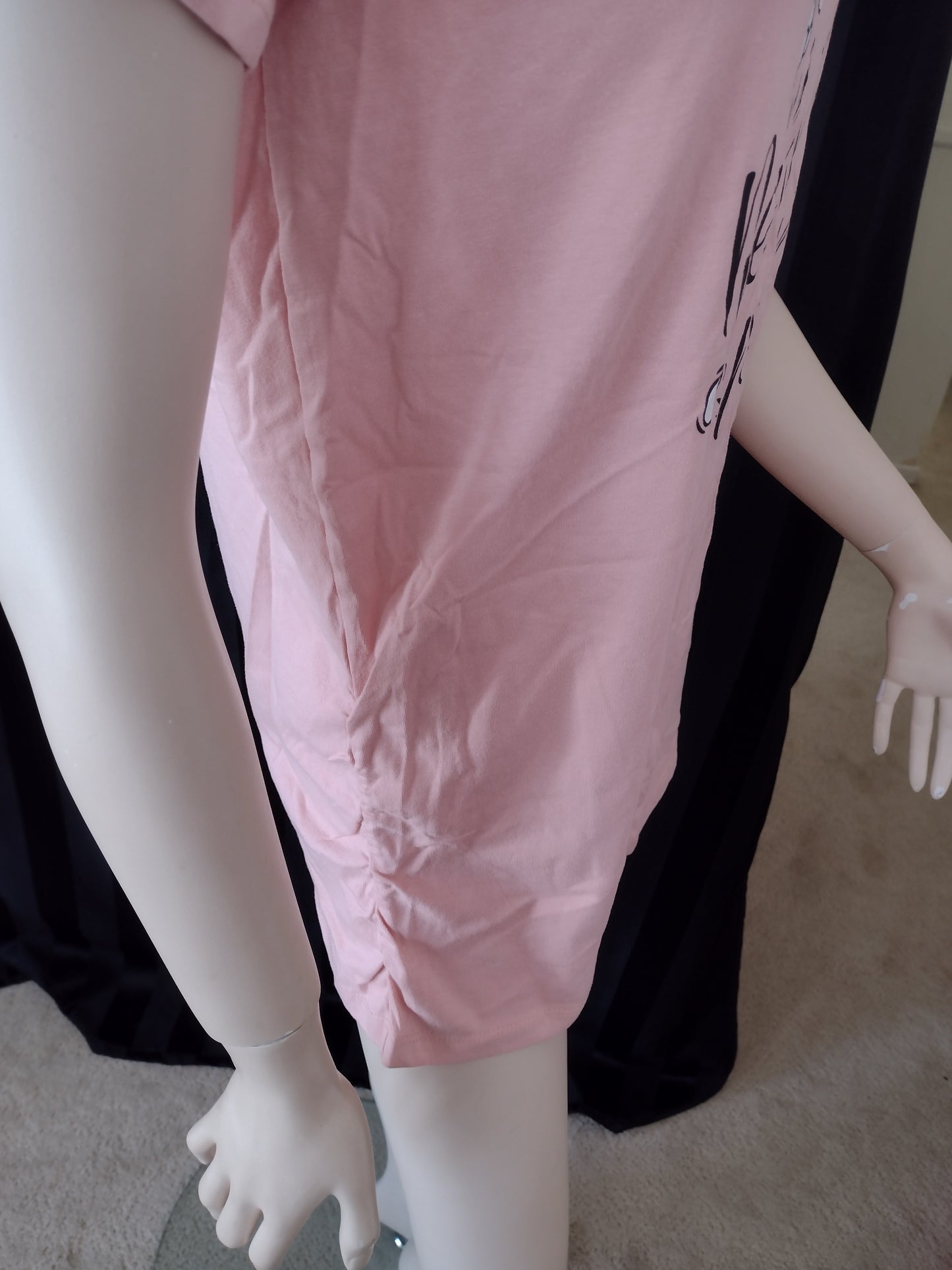 Maternity T-Shirt "Ready To Pop" Size M Pink