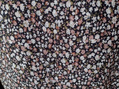 Casual Loose Floral Print Short Dress Size L