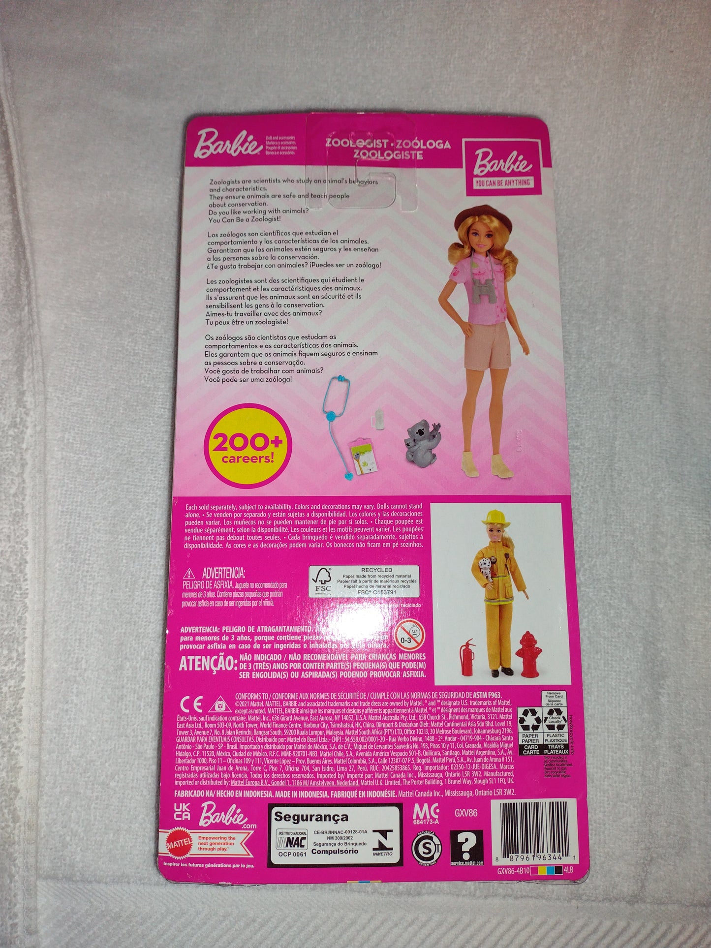 Zoologist Barbie Doll 12" by Mattel for Ages 3+