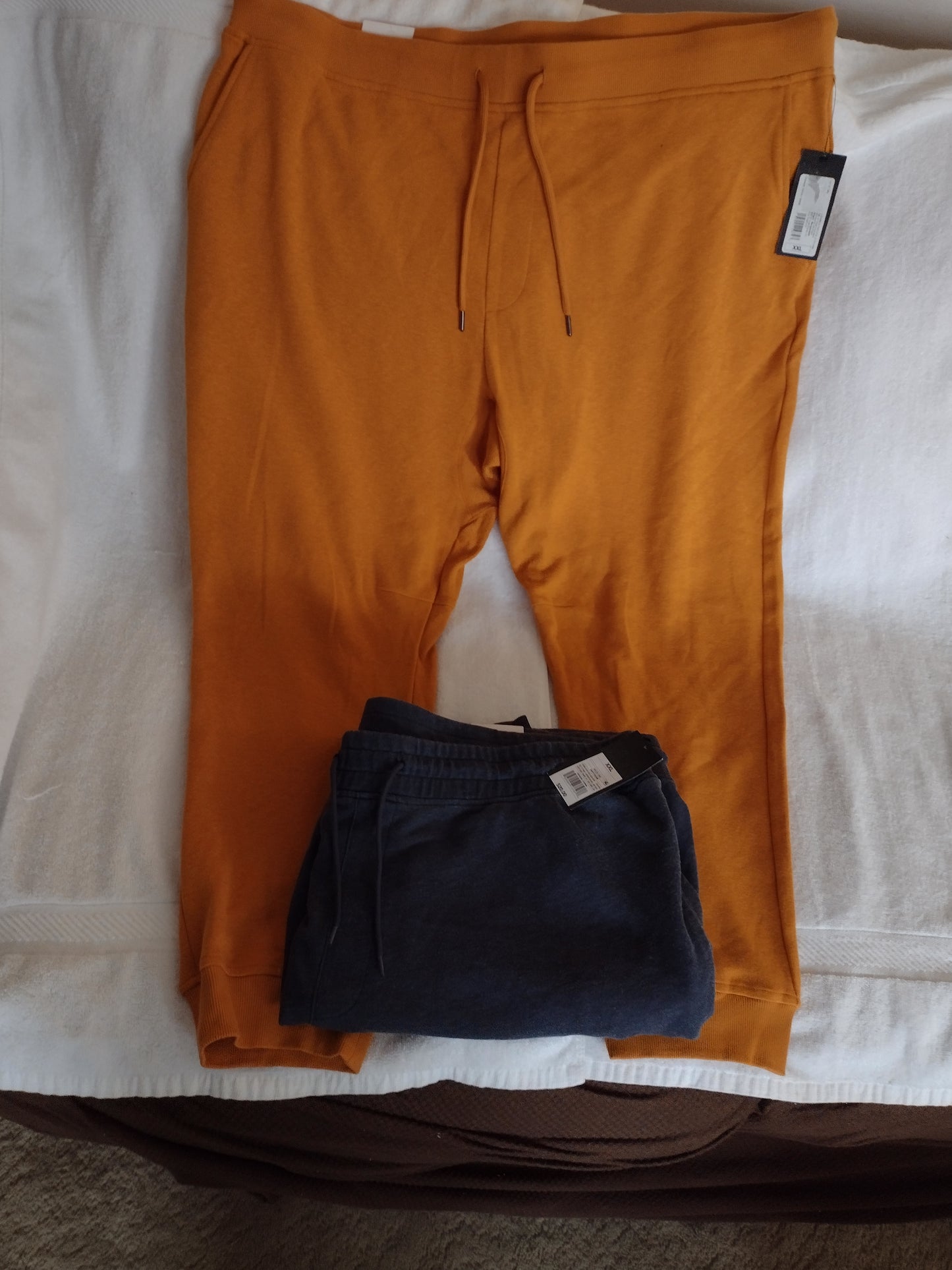 Men's Jogger Pants by Original Use Orange or Blue Size XXL