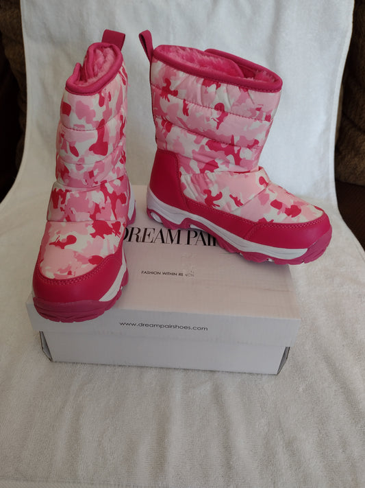 Dream Pairs Kids Winter Boots Rose Red Size 13, Size 1