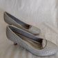 Women's Dream Pairs  LUVLY Wedding/Party Shoes Silver Glitter Size 9.5US