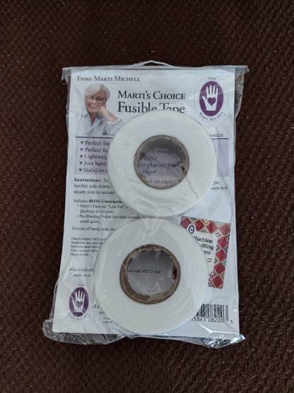 Fusible Tape~2 Rolls 1" x 30 Yrds.~Join Quilt Batting Together