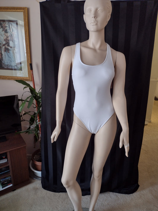 Women' s One Piece White `Swimsuits Junior Sizing by Xhilaration Sizes S, M, L, Xl