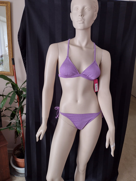 Purple Bikini Tops & Bottoms by Xhilaration Junior Sizing