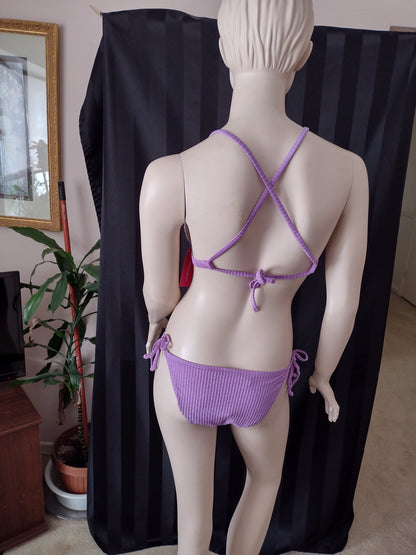 Purple Bikini Tops & Bottoms by Xhilaration Junior Sizing